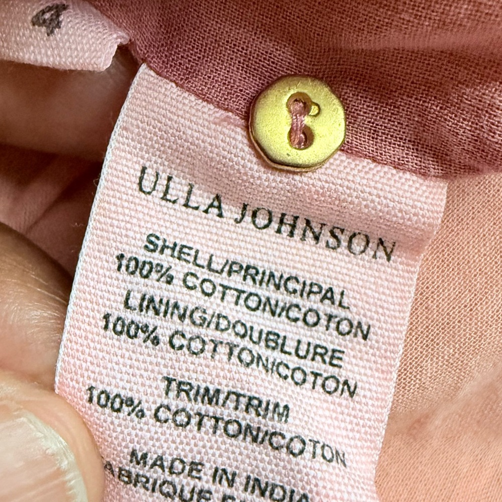 Ulla Johnson Omaira Balloon Sleeve Mini Dress $725 size 4 - Picture 10 of 10